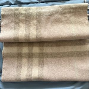 Vintage Authentic Burberry Checker Cashmere Scarf